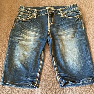 Soundgirl jean bermuda shorts